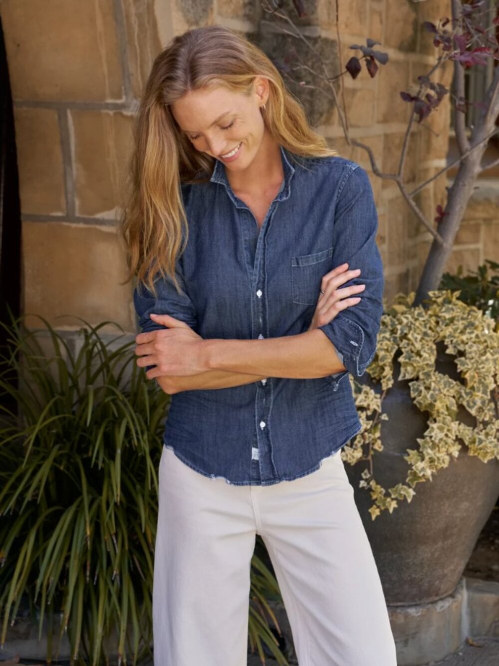 Frank & Eileen Frank & Eileen Barry Raw Rinse Famous Denim Shirt M $288